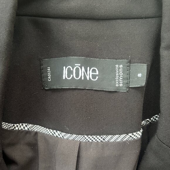 Icône by Simons chic classic black blazer – Women's size 8 - Picture 8 of 10